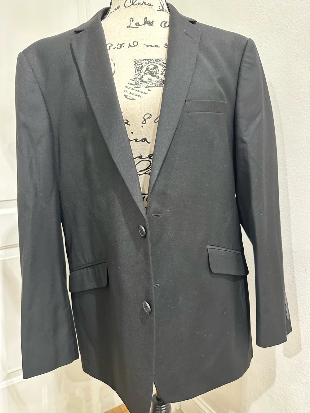 Men's Black Two-Button Sport Blazer